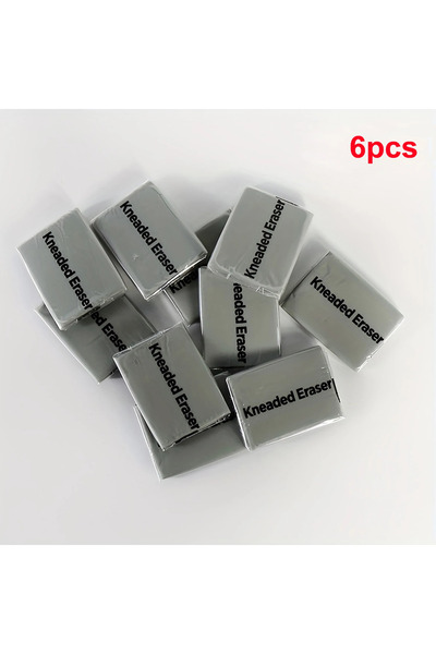 Choice 6 pcs 3/6/10/20/36 Pack Kneaded Rubber Erasers -Blender, Shade, Smooth...