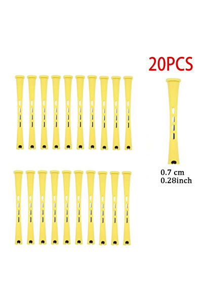 Choice 20PCS 20 Pieces Of Perm Curling Rods 5 Sizes Of Curling Irons Plastic ...