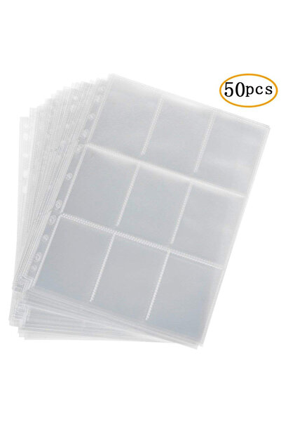 Choice Bandai 50pcs(no card) 50pcs 9 Pocket Trading Gaming Card Sleeves Stora...