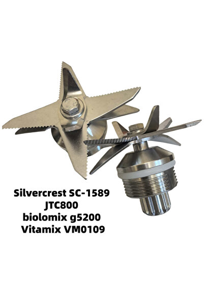 Choice 2pcs Blender Blades for Silvercrest SC-1589 /JTC800 / Biolomix G5200 /...