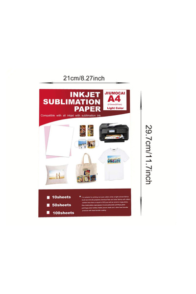 Choice 50sheets 50PCS A4 Sublimation Heat Transfer Paper For Inkjet Printer D...
