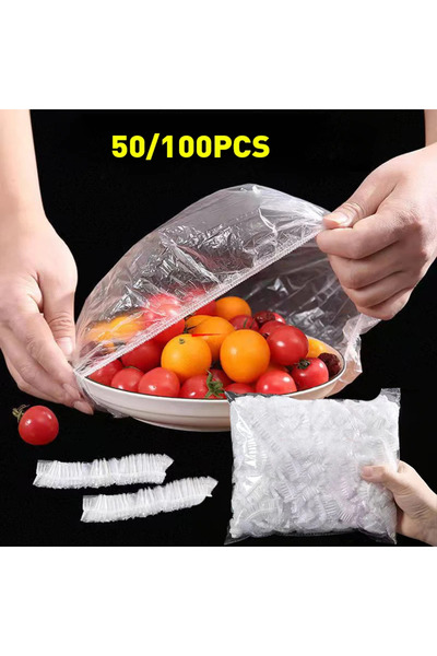 Choice 100 قطعة من أغطية الطعام البيضاء للثلاجة، أغطية صحية للاستخدام مرة واح...