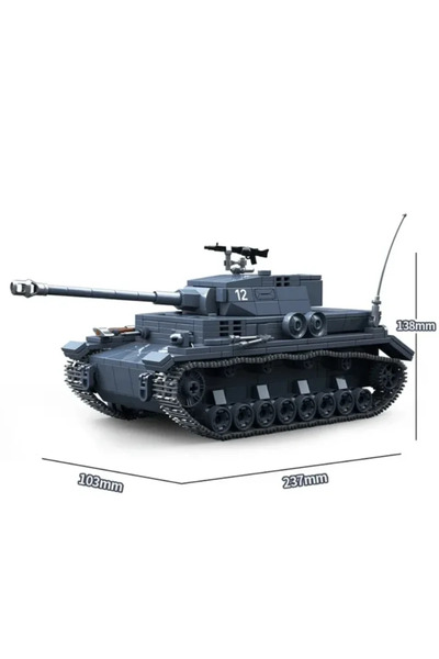 Choice no original box 985pcs QUAN GUAN No. 4 Type G Tank Building Block Toy ...
