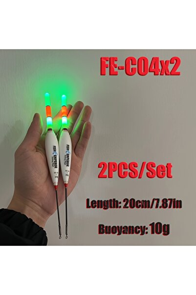 Choice FE-04Cx2 2pcs Night Fishing Electronic Float Large Buoyancy Buoy Led L...