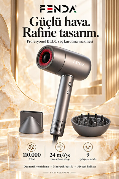Fenda Professional Saç Kurutma Makinası FNDSACKR0001