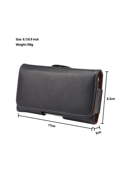 Choice4 Szie 6.7-6.9 inch Universal Genuine Leather Belt Holster Case For iph...