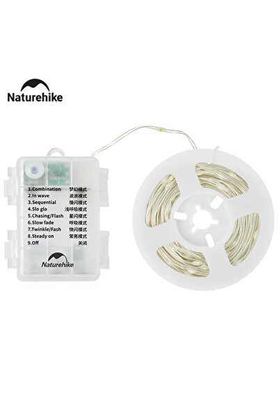 Naturehike 10m 10m Camping String Light Ip44 Waterproof 8 Modes Atmosphere Pa...