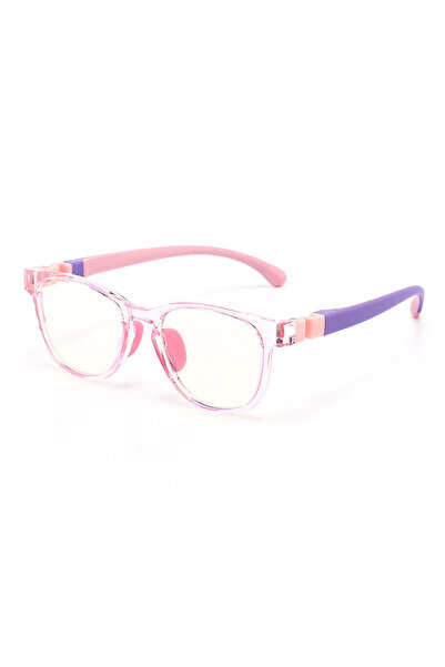 Choice3 Pink purple New Color Children's Anti-blue Light Glasses Silicone Nos...