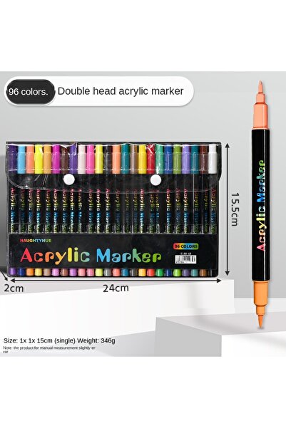 Choice3 48Pcs-96 Colors 24-120 Colors Dual Tip Acrylic Marker Pens Set Brush ...