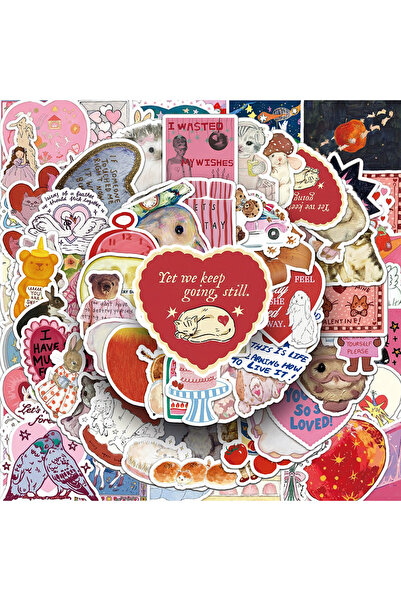 Choice3 Random50PCS 10/30/50/100pcs Retro Fairy Tale Style Cartoon Stickers A...