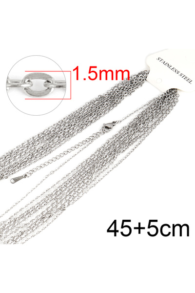 Choice9 A0172 10pcs Stainless Steel Chain Gold Silver Color Link Chain DIY Ch...