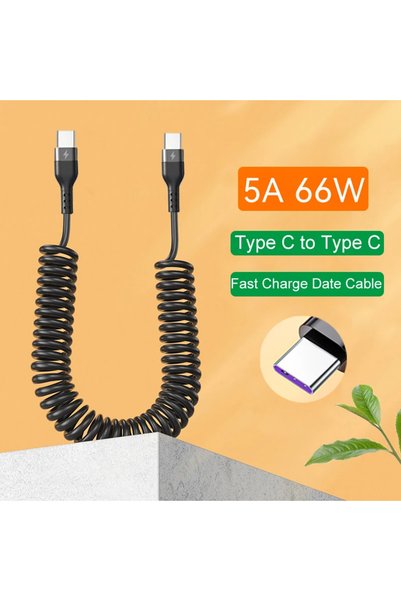 Choice كابل USB من النوع C إلى النوع C بطول 1 متر، 66 وات، شحن سريع 5 أمبير، ...