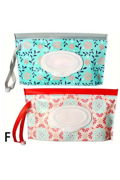 Choice F Baby Wipe Case, Travel Tissue Holder, Wet Wipes Storage Bag, Reusabl...