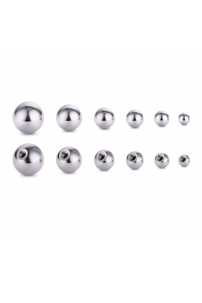 Choice 16G 1.2mm 2mm 20 Pieces Stainless Steel Replacement Round Balls Barbel...