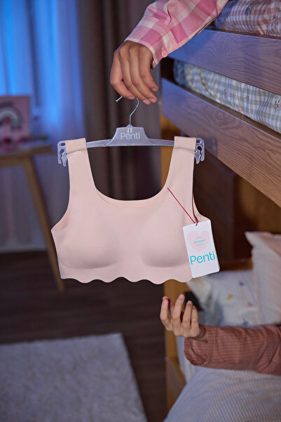 Penti Girl's Pink Bonded Cotton Padded Bra