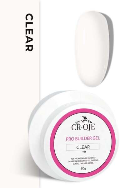 CROJE KALICI OJE (Orta Akışkan Kıvam) Pro Builder Gel (Clear) 50 gr