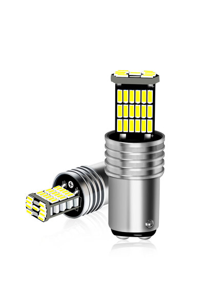 Choice 1157 BAY15D 2PCS Super Bright 1156 BA15S 1157 BAY15D 4014 45SMD LED Re...