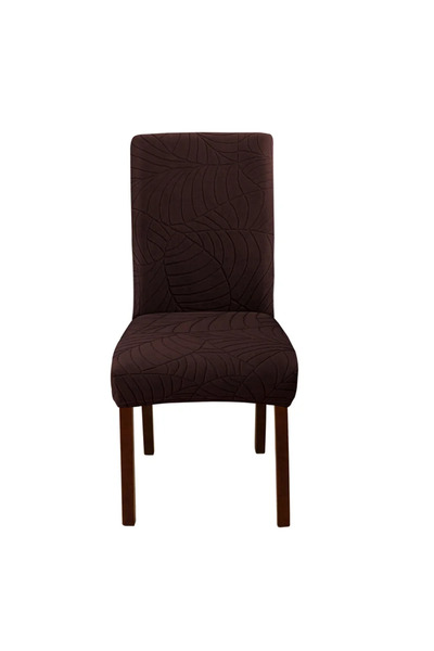 Choice A6 Chair Cover 1/4/6Pcs Leaf Jacquard Chair Covers Stretch universal C...