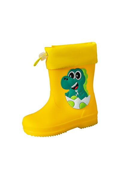 Choice 26 Yellow Kids Girl Boy Rain Boots Waterproof Toddler Rainboots Childr...