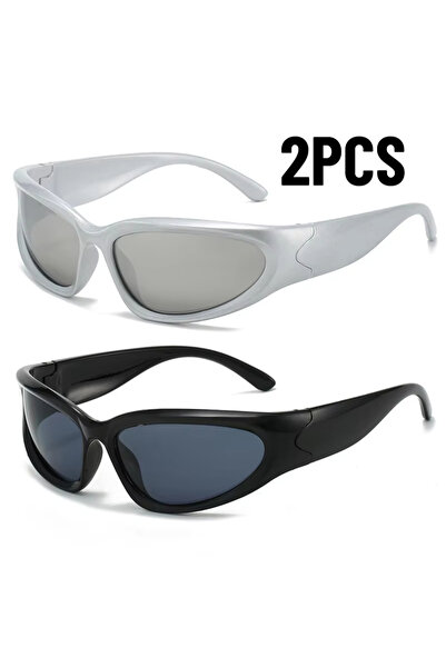 Choice3 SET 1 1/2/3pcs Fashionable Men and Women Sunglasses High-end Y2K Squa...