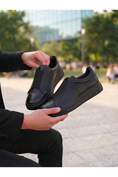 SWORD Genuine Leather Elastic Men's Sneakers - Casual Shoes Sneakers