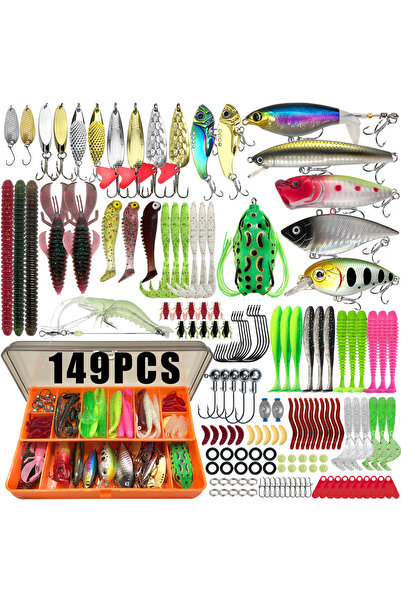 Choice4 مجموعة طُعم صيد DD-149A-J9023 86/88/136/149/366 قطعة لصيد سمك التراوت...