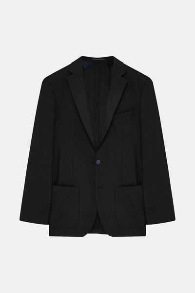 W Collection LACİVERT DÜĞMELİ YÜN CEKET
