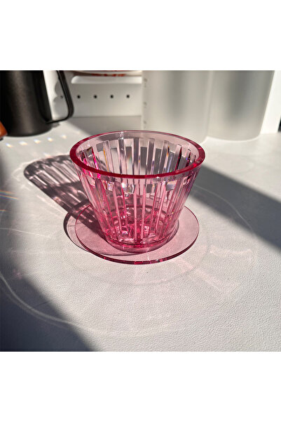 choice2 Pink 1pcs YRP Coffee Dripper B75 Basket Crystal Eye Pour Over Heat-re...