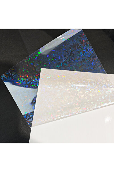 Choice3 2.9 x 4.1IN Gem 50pcs Holographic Sticker Paper 2.9 X 4.1 Inch Clear ...