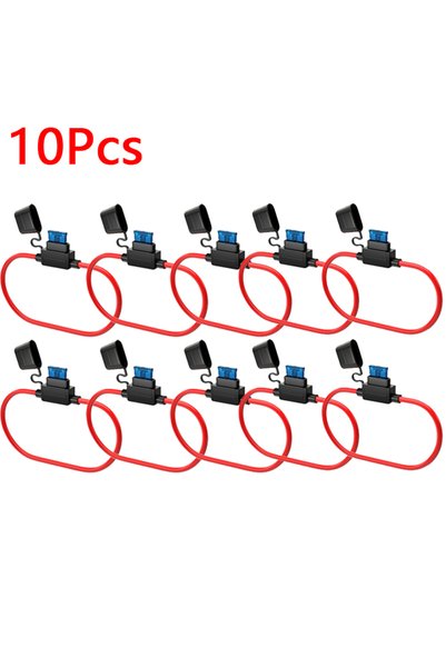 Choice1 10 قطع 14AWG صندوق فيوزات سيارة صغير مقاوم للماء من النوع الشفرة، حام...