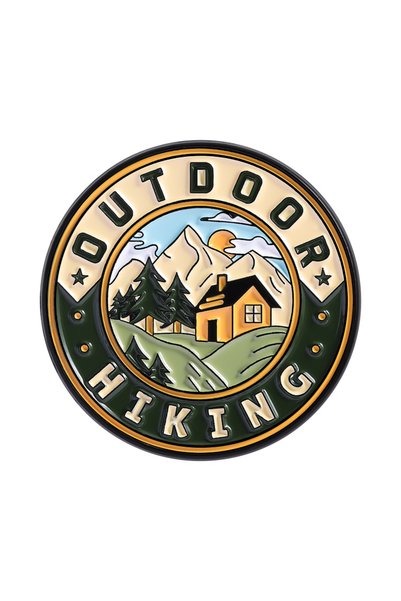 Choice4 QHXZ5071 OUTDOOR HIKING Enamel Pins Custom HIKING IS MY THERAPY Brooc...