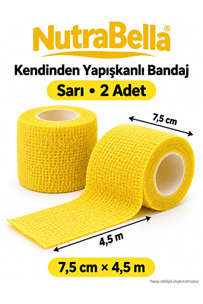 NutraBella kendinden yapışkanlı bandajlar spor nonwoven su geçirmez bilek aya...
