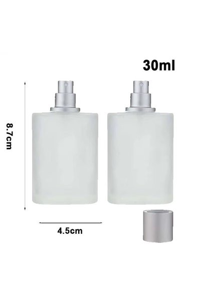 Choice4 Glass 2pcs 30ml 30/50ml Sandblasted Glass Perfume Bottle, Liquid Spra...