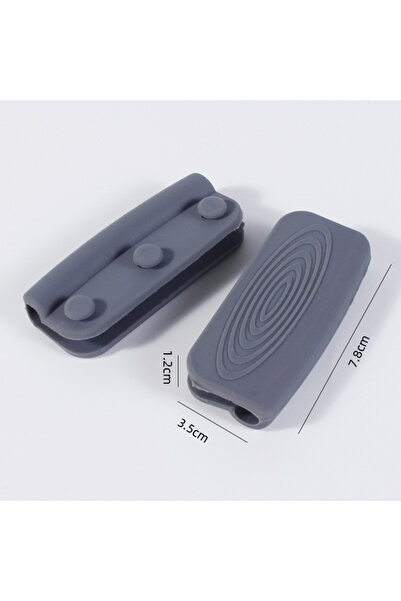 Choice grey 1Pair Of Silicone Handles Anti-Scalding Non-Slip SilicOne Pot Han...
