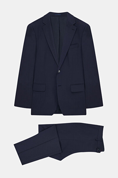 W Collection 6 DROP LACİVERT YÜN KLASİK YAKA TAKIM ELBİSE