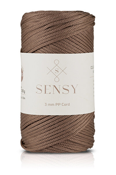 SENSY 3 Mm - 250 gr Polyester Macrame Thread Mink 120 M Polyester Macrame Thr...