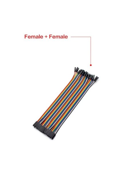 Choice11 40pin 20cm Female to Female 40pin Dupont Wire Kit Male To Male + Mal...