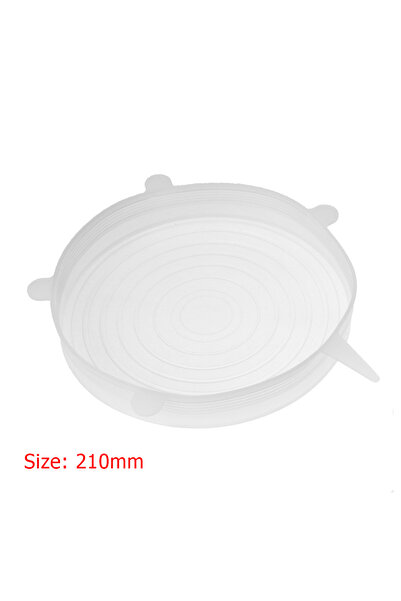 Choice23 5PCS 21cm 1-5Pcs Stretch Silicone Lids Heat Resistant Reusable Food ...