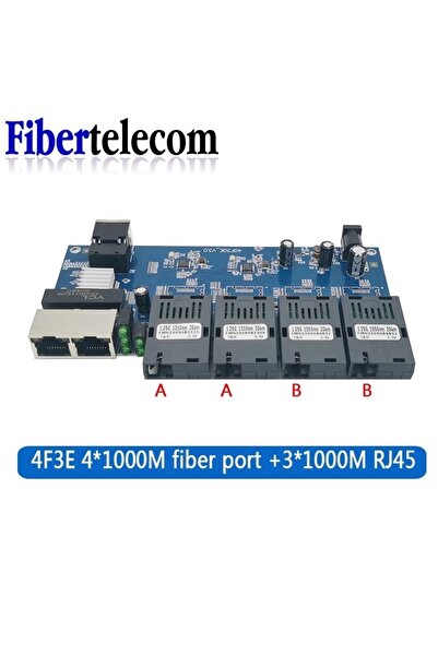 Choice3 1pcs only pcba Gigabit Fiber Optic Media Converter SC 100/1000M PCBA ...