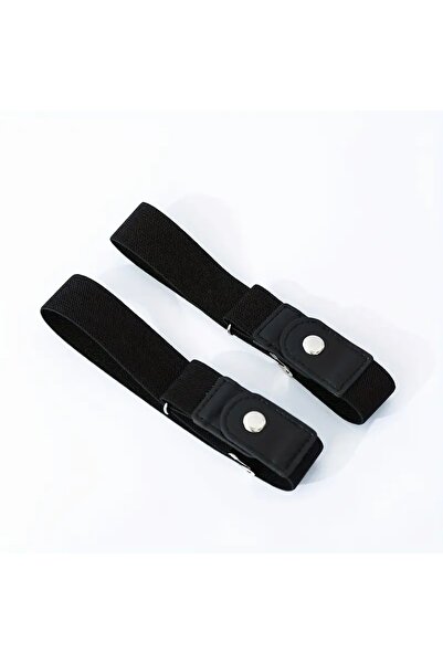 Choice 2pcs/set Unisex Elastic Belt - No Buckle for Casual Pants and Jeans Me...