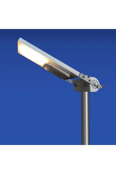 Choice مصباح شارع شمسي بقوة 10 واط، إضاءة دافئة بيضاء، 30 مصباح LED، تصميم مت...