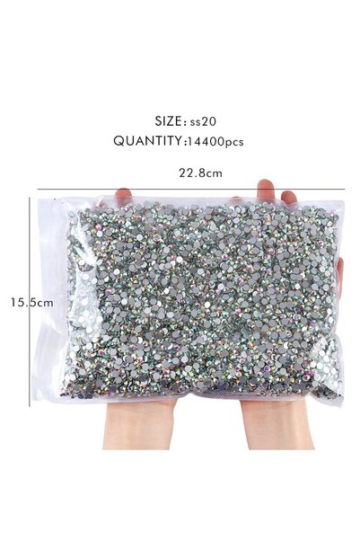 Choice AB SS20-14400PCS بالجملة 14400 قطعة / حقيبة كريستال AB بريق أحجار الرا...