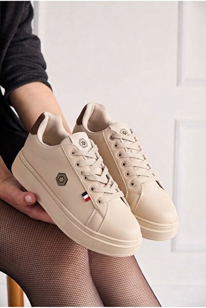 İmerShoes Unisex Spor Ayakkabı Rahat Yumuşak Taban Kaymaz Günlük Bağcıklı Sneaker 034