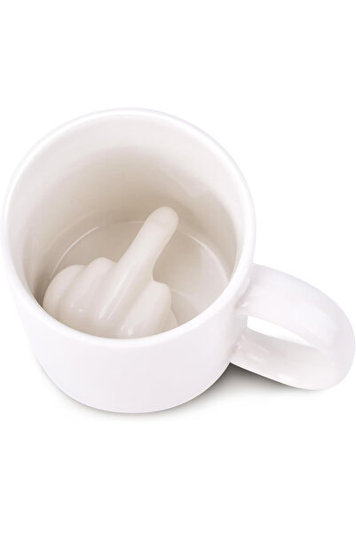 Choice 300ML white Middle Ceramic Mug Finger Cup Coffee Mug 3D Funny Women Me...