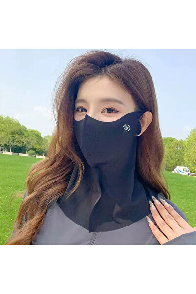 choice2 Black Women Sunscreen Veil Summer Neck Face Mask UV Protection Breath...
