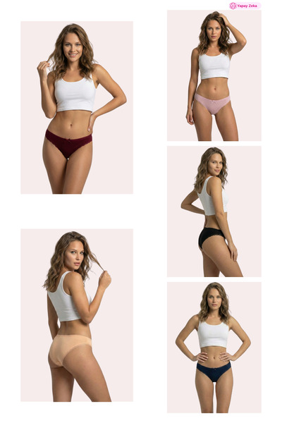 Newlilla 1101 Bikini Kadın T. Dantelli Külot Paketi V31