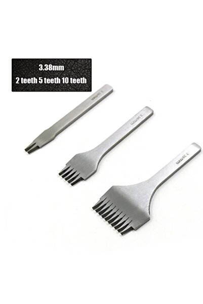 Choice 3.38mm Leather Craft Oblique Flat Cut Hole Punches 3.38/3.85/3.0/2.7mm...