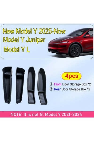 Choice1 Model Y YL Door Side Storage Box and Trash Can for 2025 2026 Tesla Mo...