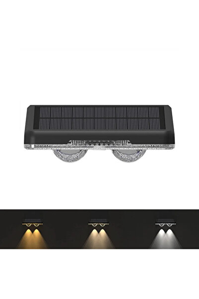 Choice 4 PCS Warm and White Light 1-4Pcs Solar Fence Lights Solar Powered LED...