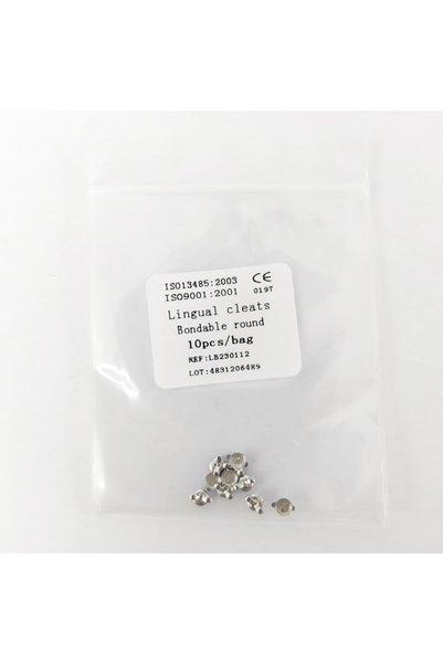 Choice1 Bondable round 10pcs/Pack Dental Orthodontic Lingual Button Bottom Bo...